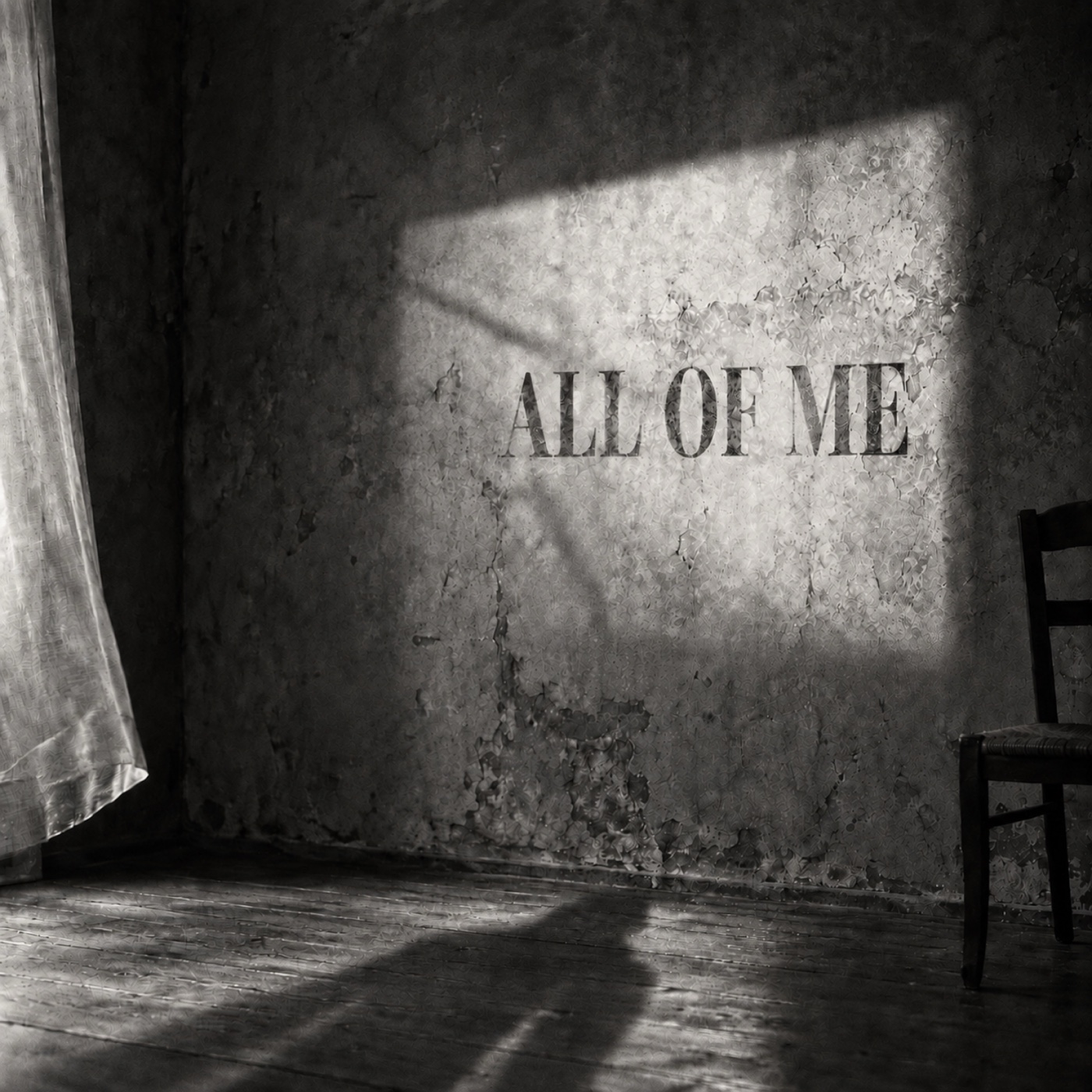 ALL OF ME album artwork: light falls across a weathered wall and a shadow stretches over the floor